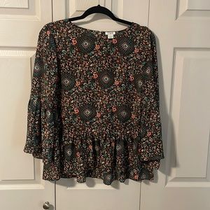 J.Crew floral blouse